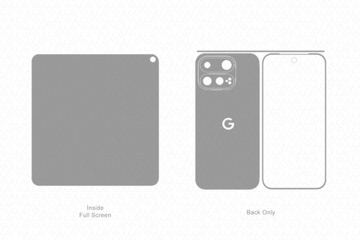 Google Pixel 11 Pro Fold 5G Mobile 2026 | Vinyl Skin Cut File Template