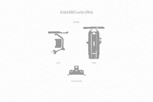 Insta360 Luna Ultra Gimbal Camera 2026 | Skin Template Vector 