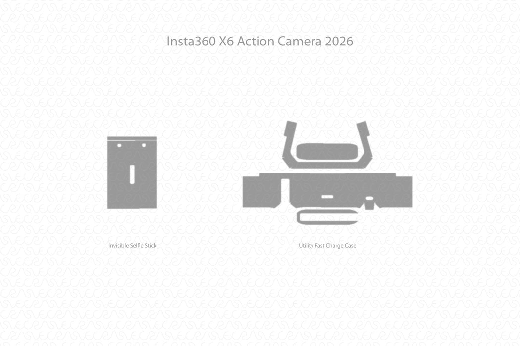 Insta360 X6 Action Camera 2026 | Skin Template Vector