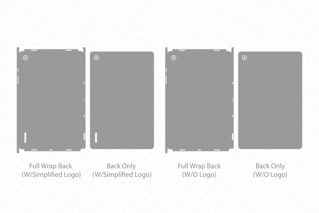 Galaxy Tab A9 Plus Full Wrap Skin Vector CutFile Template