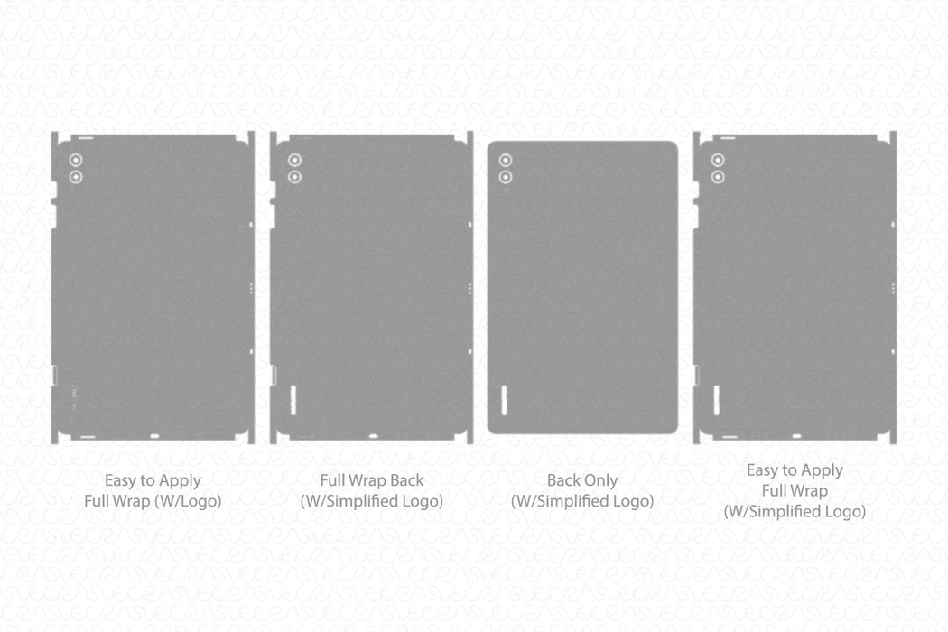 Galaxy Tab S9 FE+ Full Wrap Skin Vector CutFile Template