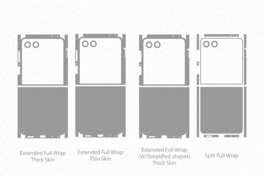 Samsung Galaxy Z Flip8 2026 | Vinyl Skin Cut File Template