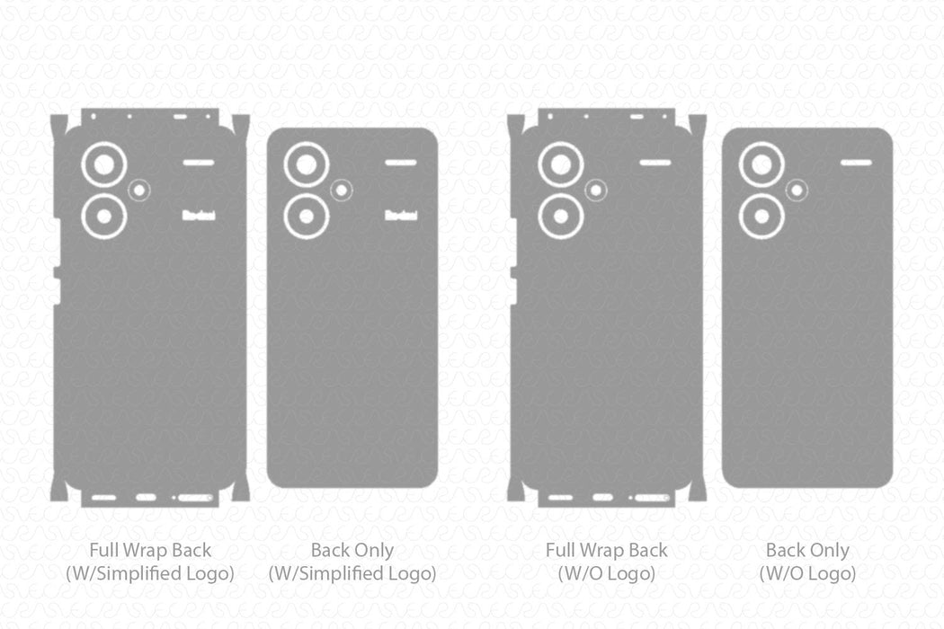 Redmi Note 13 Pro Plus Skin CutFile Vector Template Full Wrap SVG — VecRas