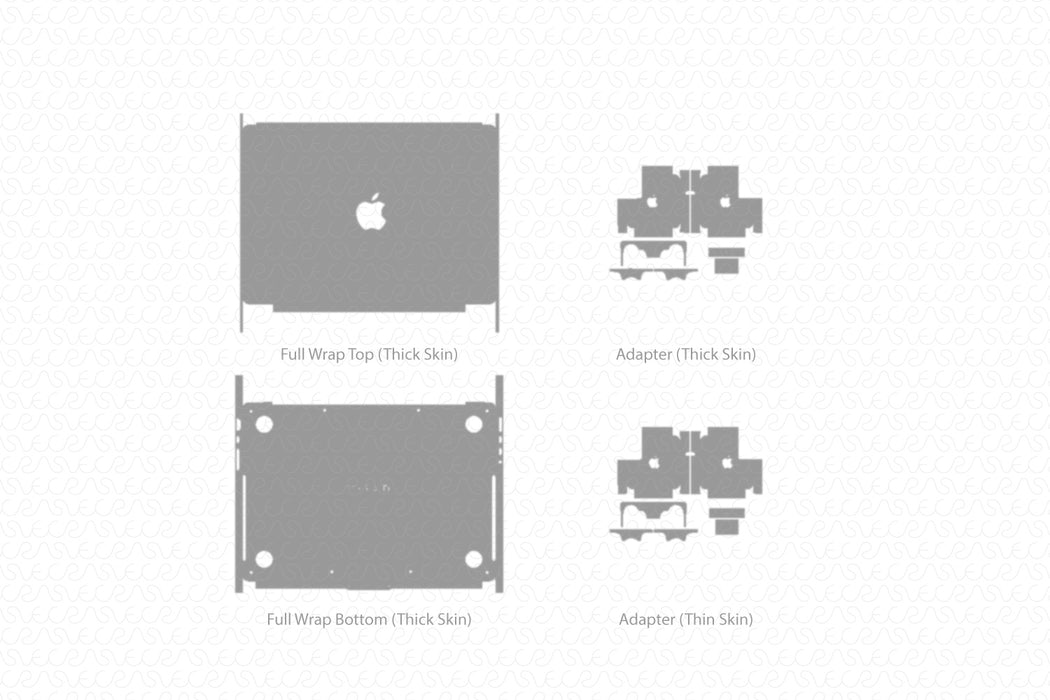 Apple MacBook Pro 14" M5 2025 | Vinyl Skin Cut File Template 