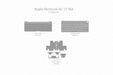 Apple MacBook Air 13 inch M4 Skin Template Vector 2025