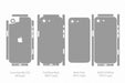 iPhone 16e Skin Split Full Wrap CutFile Template Vector 2025