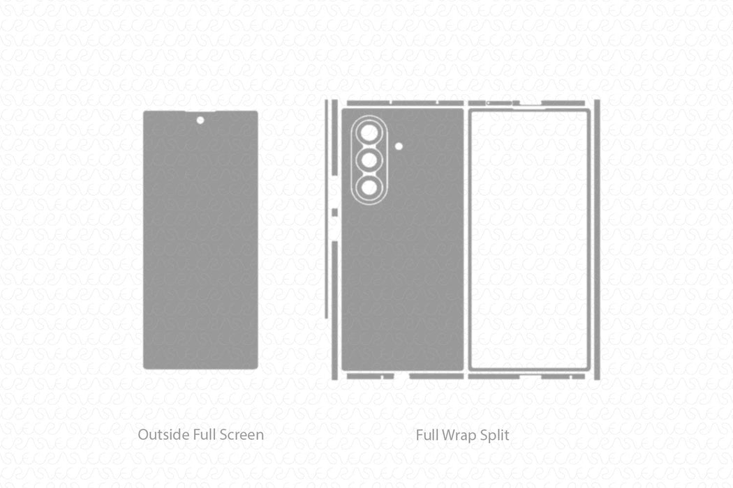 Samsung Galaxy Z Fold 7 2025 Skin Cutfile