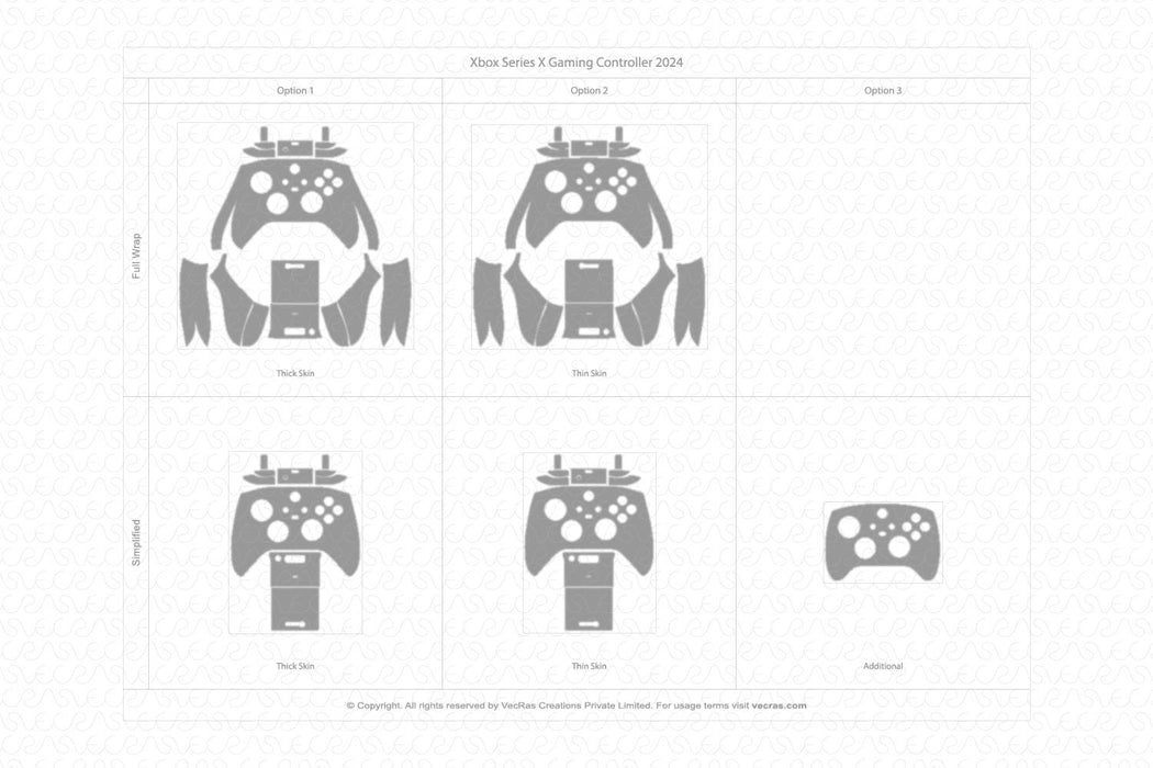 Xbox Remote Cut File Xbox Series X Gaming Controller Vinyl Skin Cut File Template — VecRas