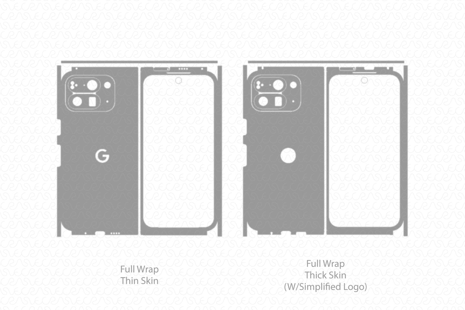 Google Pixel 10 Pro Fold Mobile Vinyl Skin Cut File Template — VecRas