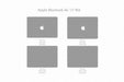 Apple MacBook Air 13 inch M4 Skin Template Vector 2025