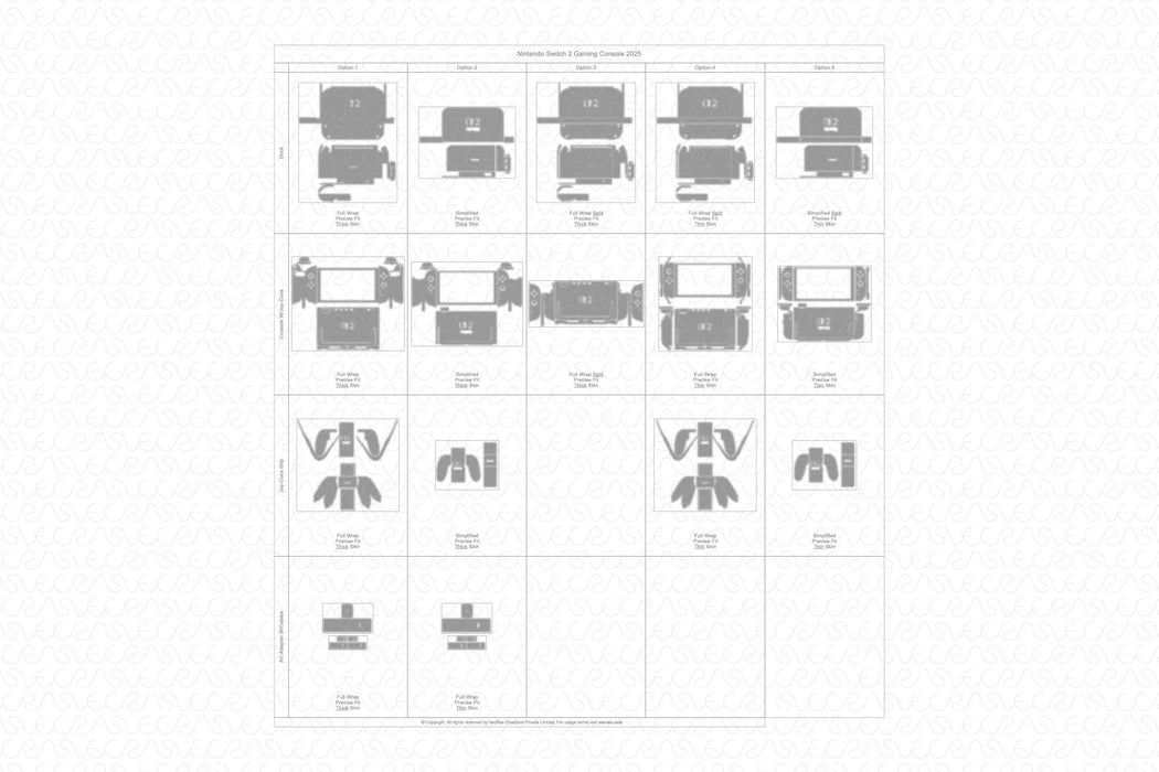 Exclusive Nintendo Switch 2 Console Skin CutFile Vector Template Full ...