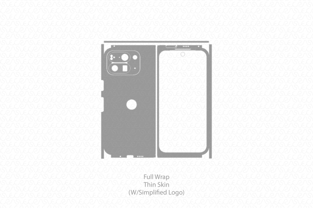 Pixel 10 Pro Fold Mobile 2025 | Vinyl Skin Cut File Template Full Wrap Thin Skin
