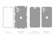  iPhone 16 Plus Full Wrap Skin Vector CutFile Template