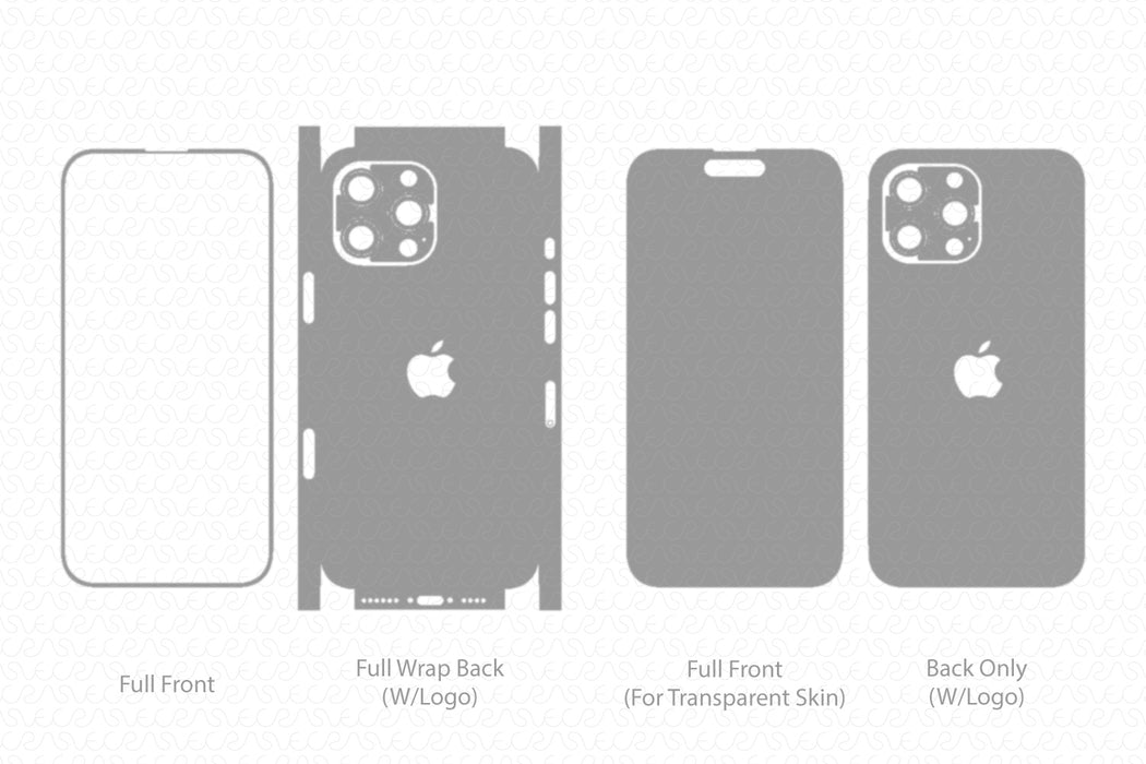 iPhone 16 Pro Max Skin CutFile Vector Template Full Wrap SVG — VecRas