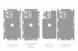iPhone 16 Pro Max Full Wrap Skin Vector CutFile Template