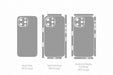 iPhone 16 Pro Max Full Wrap Skin Vector CutFile Template