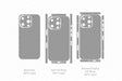  iPhone 16 Pro Full Wrap Skin Vector CutFile Template