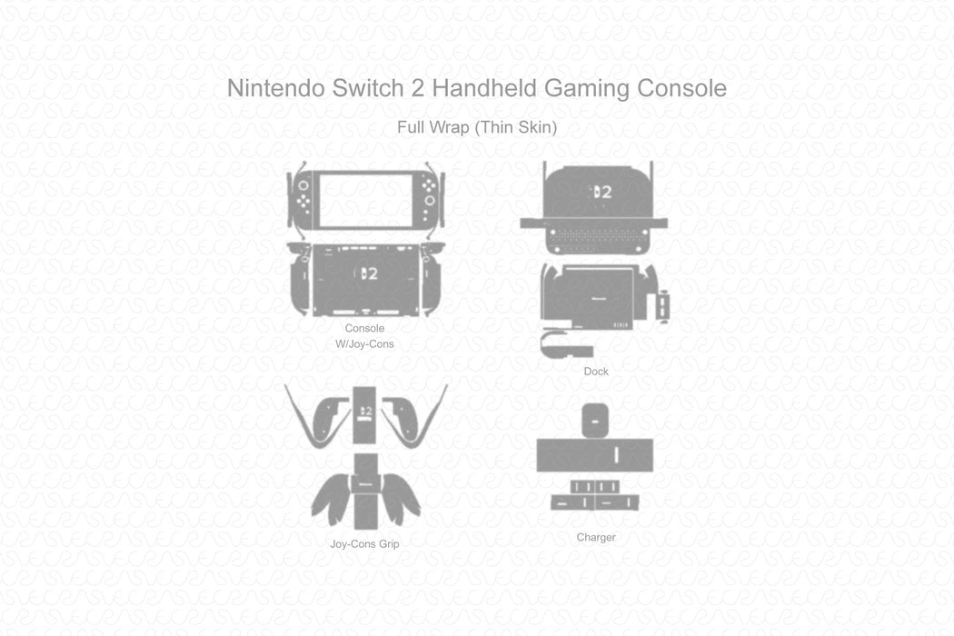 Exclusive Nintendo Switch 2 Console Skin CutFile Vector Template Full ...