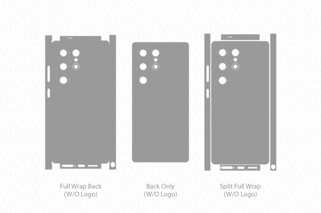 Exclusive Galaxy S25 Ultra Skin CutFile Vector Template Full Wrap SVG   VecRas