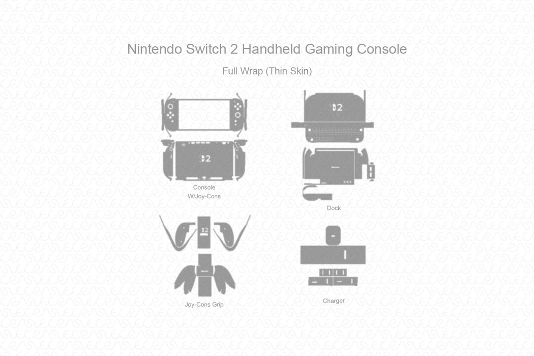 Diagram of a Nintendo Switch 2 handheld gaming console with its components on a white background.