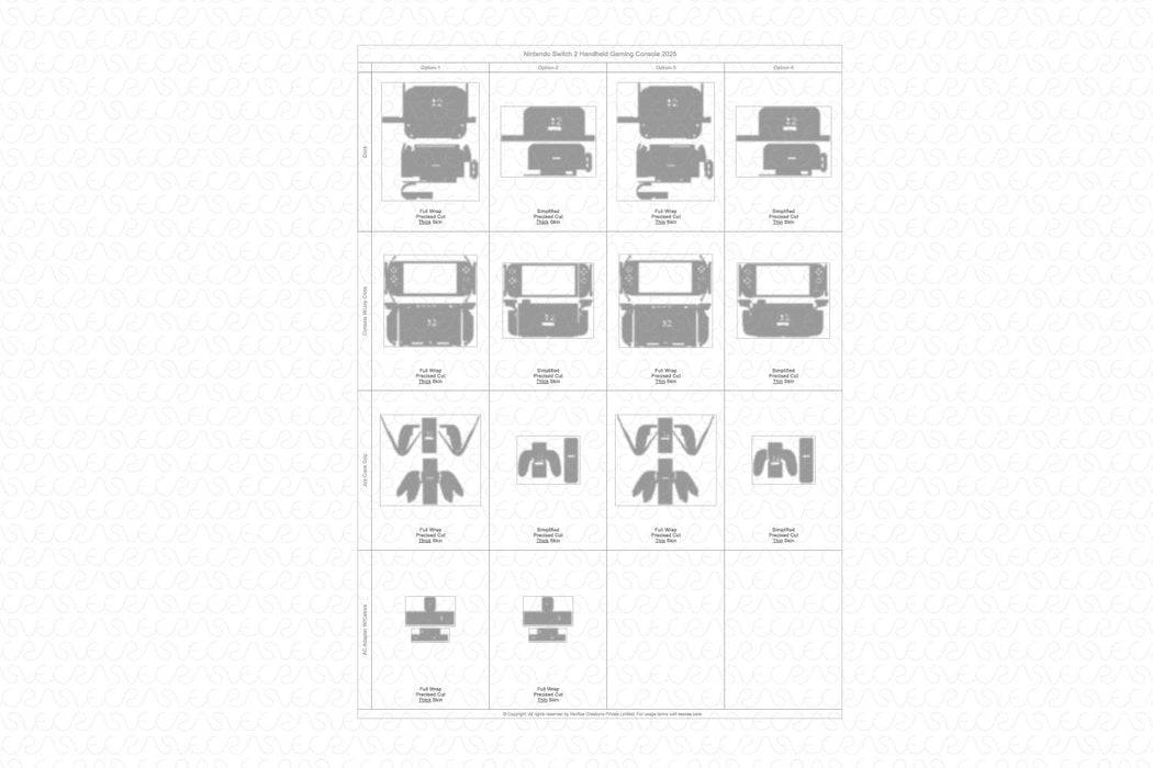 Exclusive Nintendo Switch 2 Console Skin CutFile Vector Template Full ...