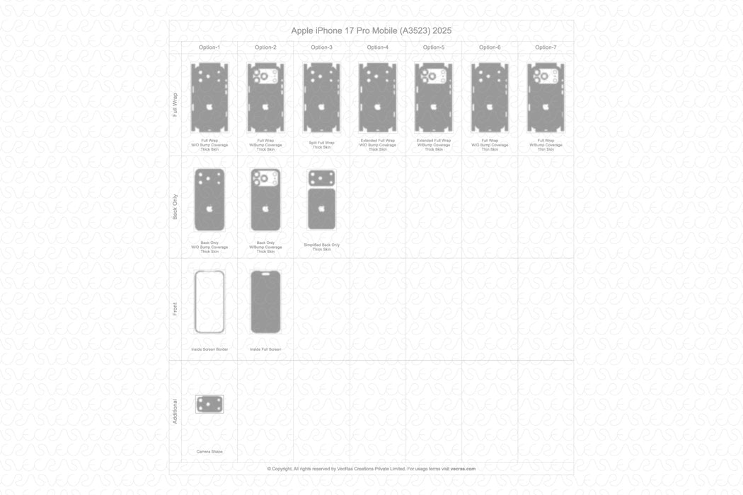 Apple iPhone 17 Pro 2025 Skin Cutfile