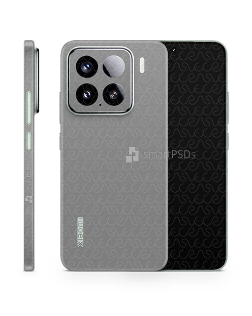 Xiaomi 15 2025 Vinyl Skin Mockup PSD Template