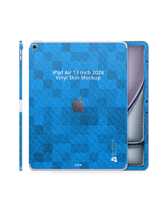 iPad Air 13" M2 (2024) Vinyl Skin Mockup PSD Template