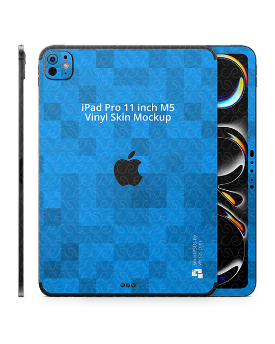 iPad Pro 11 inch M5 Tablet 2025 | Skin Design Mockup PSD Template Antenna Display