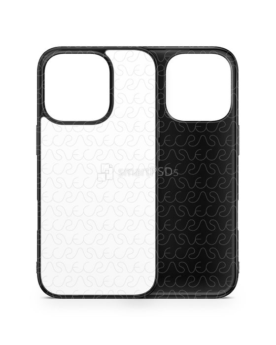 iPhone 16 Pro (2024) 2d Rubber Flex Case Design Mockup