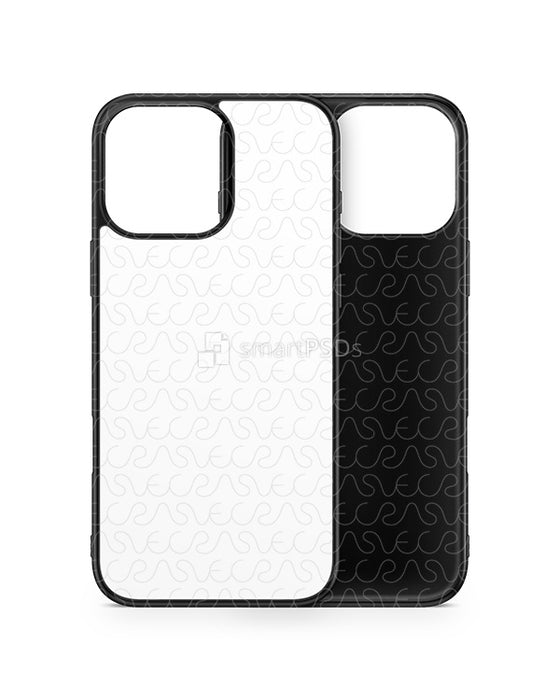 iPhone 16 Pro Max (2024) 2d Rubber Flex Case Design Mockup