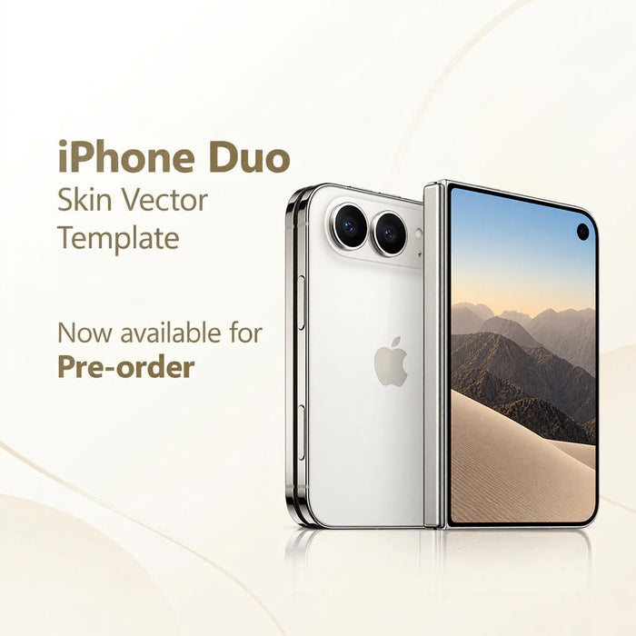 iPhone Duo Mobile 2026 | Vinyl Skin Cut File Template