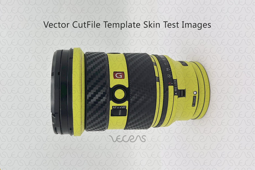 Sony FE 24-70 mm F2.8 GM II Lens Skin CutFile Template 2022 | Slideshow Preview | Skin Test Images