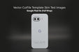 Google Pixel 9a Mobile (GTF7P) 2025 | Vinyl Skin Cut File Template