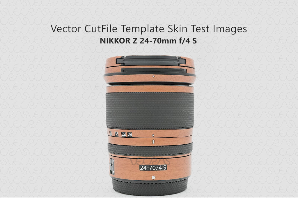 NIKKOR Z 24-70mm f/4 S Lens Skin CutFile Template 2018