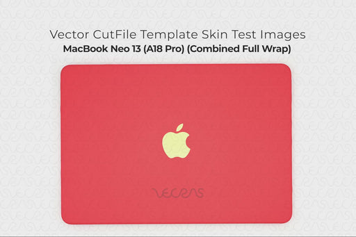 MacBook Neo 13” (A18 Pro) Laptop 2026 | Vinyl Skin Cut File Template