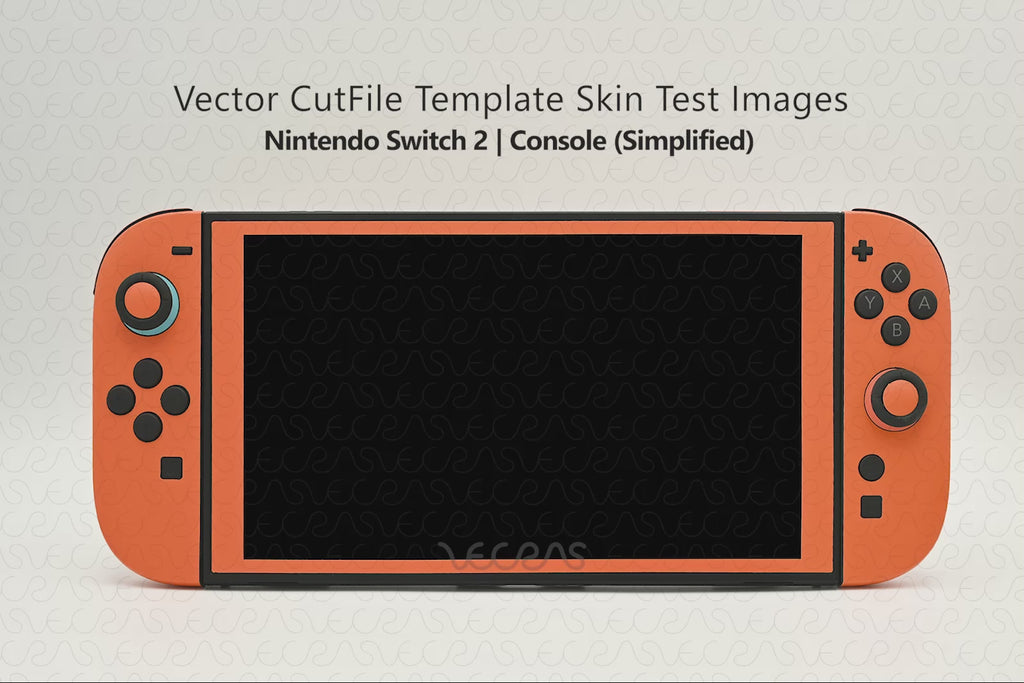 Nintendo Switch 2 Handheld Gaming Console 2025 | Vinyl Skin Cut File Template | Slideshow | Skin Test Images