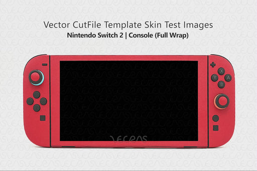 Nintendo Switch 2 Handheld Gaming Console 2025 | Vinyl Skin Cut File Template | Slideshow | Skin Test Images