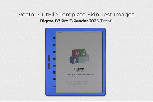 Bigme B7 Pro E-Reader 2025 | Vinyl Skin Cut File Template
