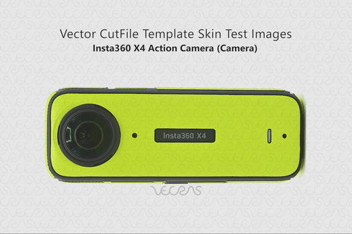 Insta360 X4 Action Camera Skin CutFile Template 2024