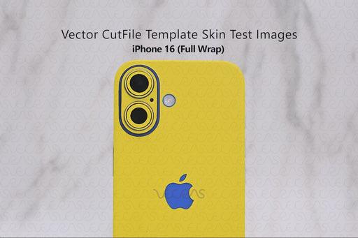 iPhone 16 Skin Vector CutFile Template 2024