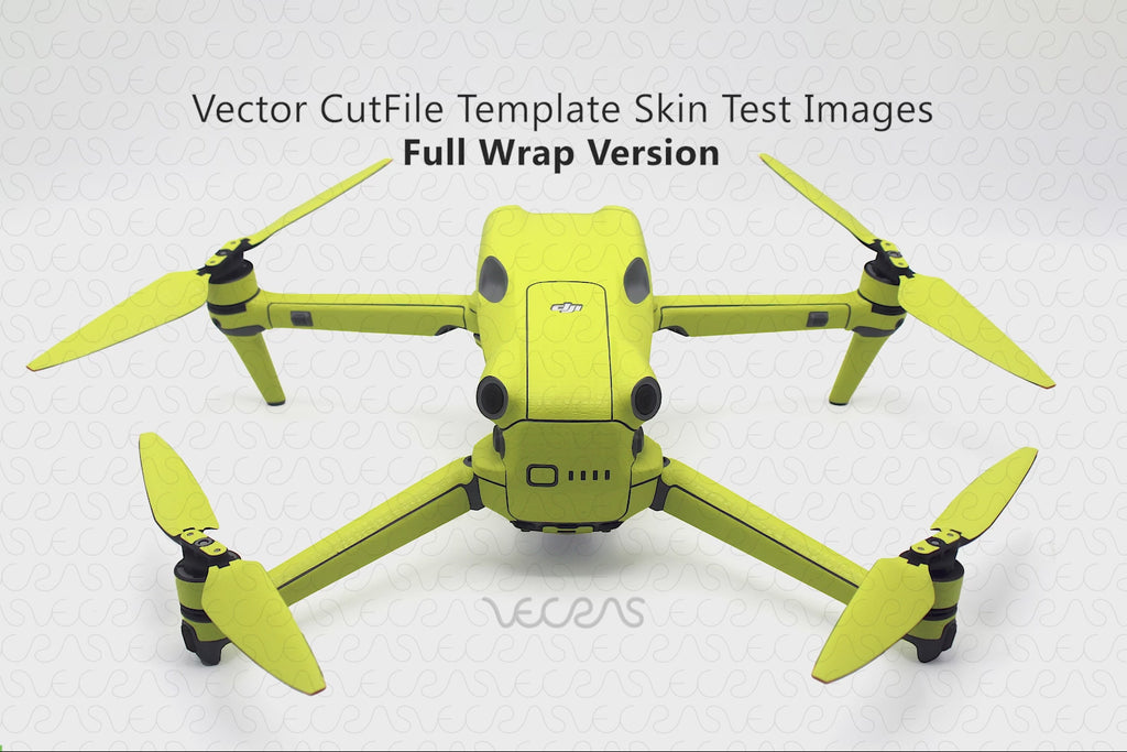 DJI Air 3 with RC 2 Controller Skin CutFile Template 2023 - Template - Skin Showing