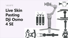 DJI Osmo 4 SE Gimbal Vinyl Skin Pasting Tutorial Full Wrap using VecRas Cutfiles