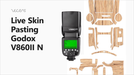 Godox V860II N Vinyl Skin Pasting Tutorial Full Wrap using VecRas Cutfiles