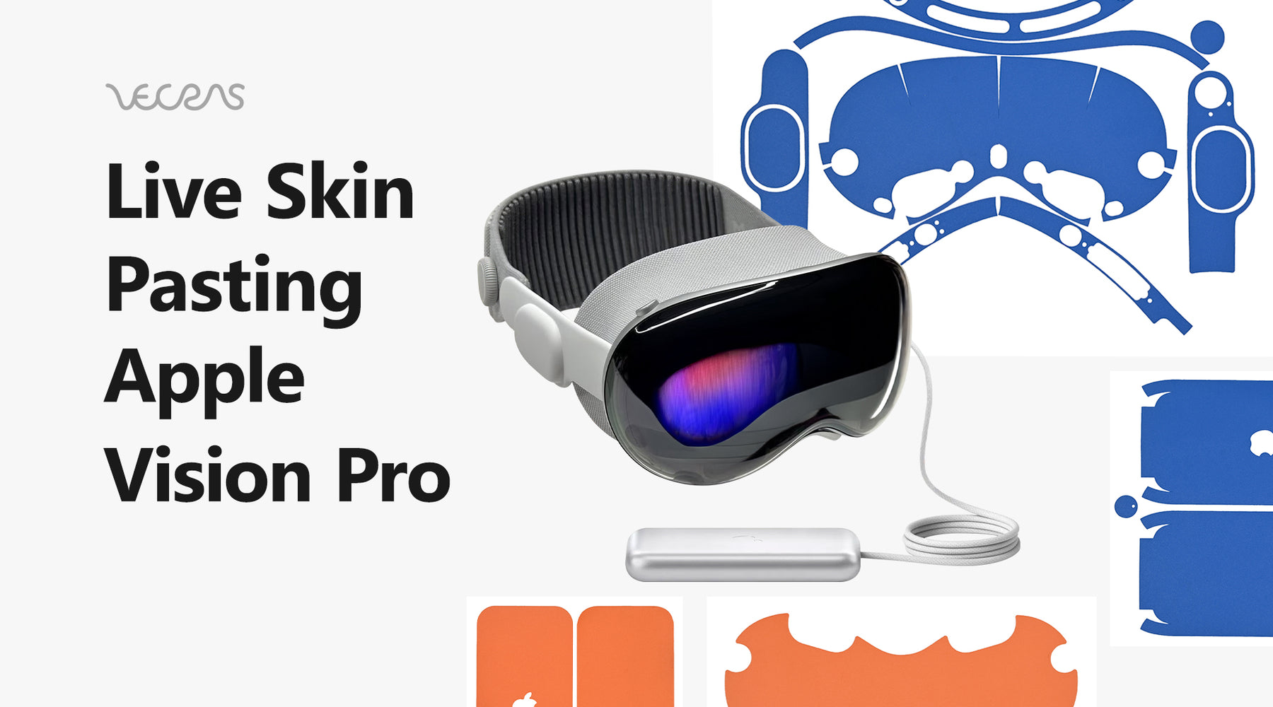 Apple Vision Pro VR Headset 2024 Vinyl Skin Pasting Tutorial
