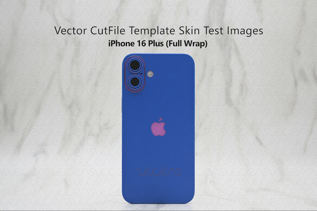 iPhone 16 Plus Skin Vector CutFile Template 2024