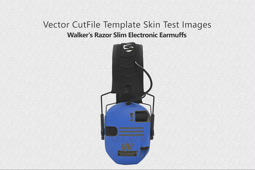 Walker's Razor Slim Electronic Earmuffs (GWP-RSEM) | Vinyl Skin Cut File Template | Slideshow | Skin Test Images