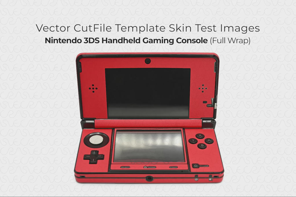 Nintendo 3DS Handheld Gaming Console 2011 | Vinyl Skin Cut File Template