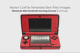 Nintendo 3DS Handheld Gaming Console 2011 | Vinyl Skin Cut File Template