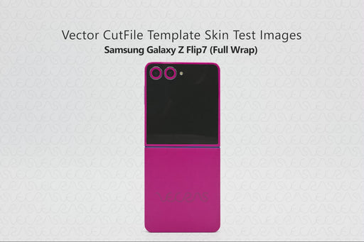 Samsung Galaxy Z Flip 7 (SM-F766B) 2025| Vinyl Skin Cut File Template | Slideshow | Skin Test Images